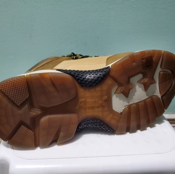 NIB ASH Alfa Alfa Mid-Top Suede Leather Platform Tan Hiking Sneakers Boots sz 41 - Picture 12 of 13